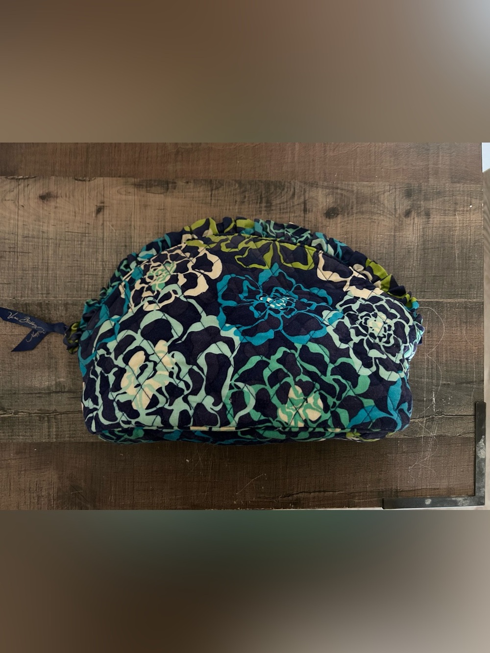 Vera Bradley Katalina Blues Large Cosmetic Makeup Bag